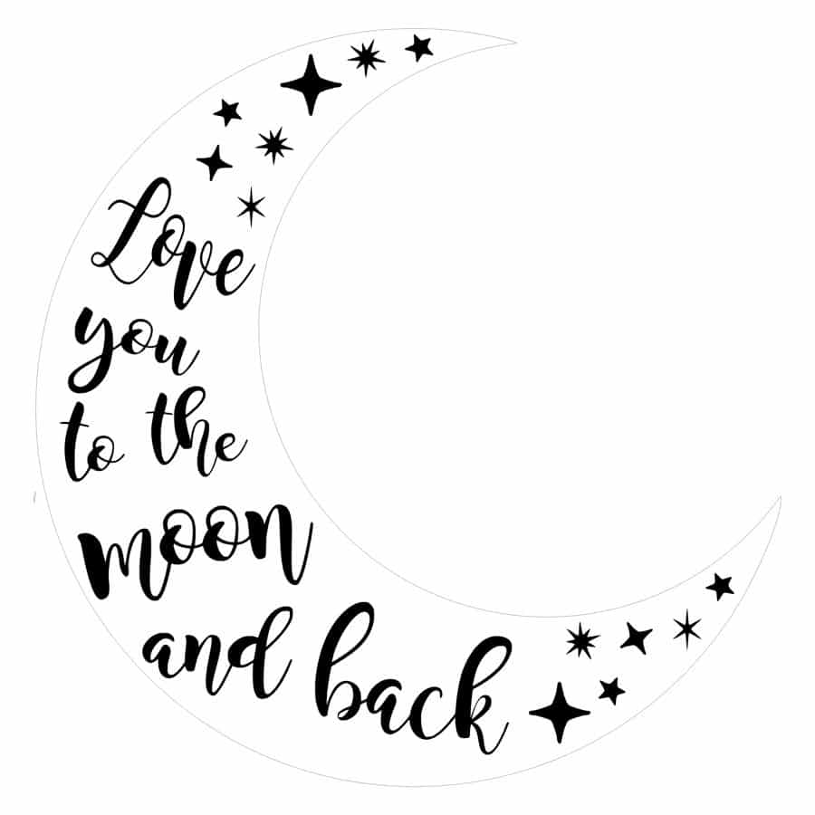 Love You to the Moon and Back design