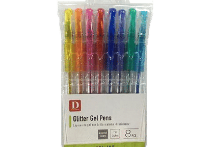 glitter pens example